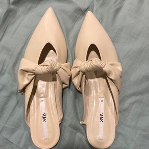 Zara mules with knot